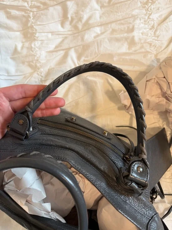 SOLD - Balenciaga Grey (ANTHRACITE) City Bag - Vintage - Picture 16 of 16